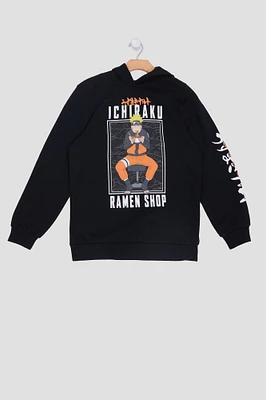 Youth Naruto Ramen Shop Hoodie - Black /