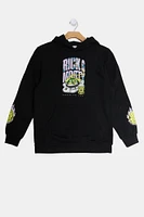 Youth Rick And Morty Hoodie - Black /