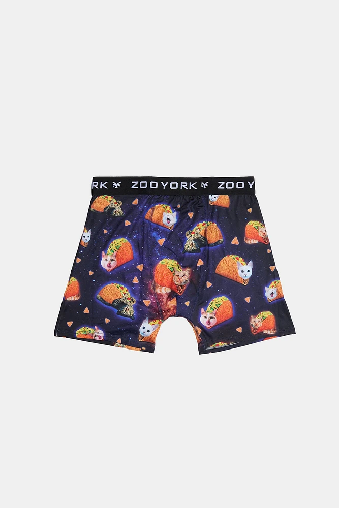 Zoo York Youth Taco Cats Boxer Brief - Purple /