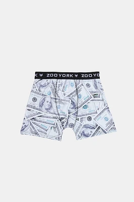 Zoo York Youth Dollar Print Boxer Brief - White /