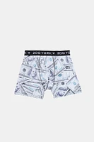 Zoo York Youth Dollar Print Boxer Brief - White /