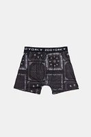 Zoo York Youth Bandana Print Boxer Brief - Black /