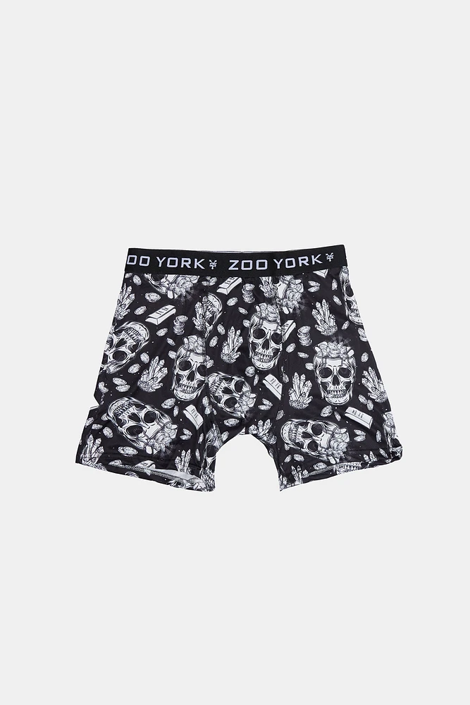 Zoo York Youth Black & White Skulls Boxer Brief - /