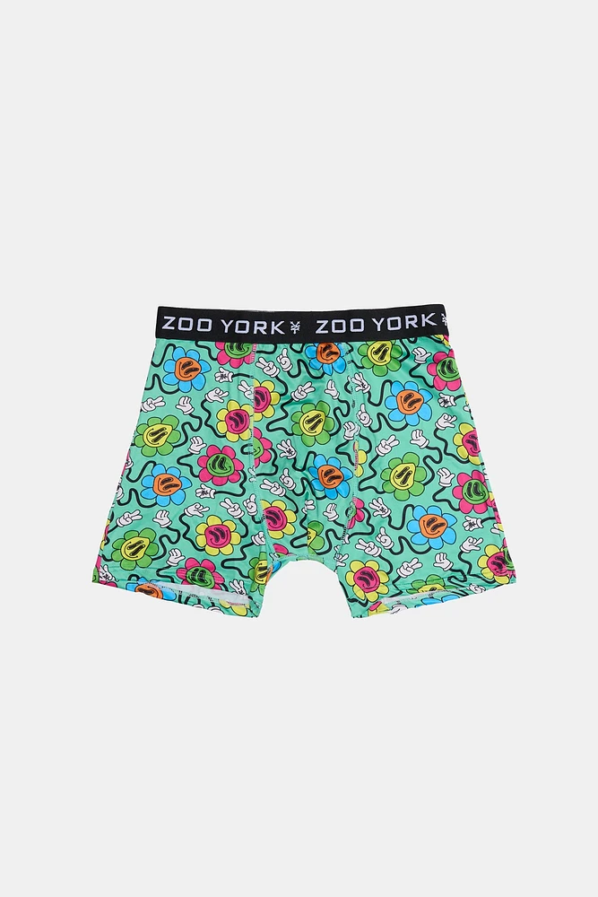 Zoo York Youth Trippy Flowers Boxer Brief - Multi /