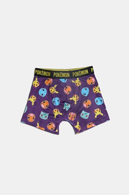 Youth Pokémon Allover Print Boxer Brief - Purple /