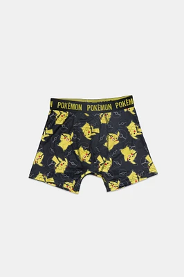 Youth Pikachu Allover Print Boxer Brief - Black /