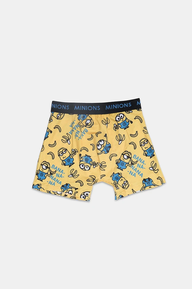 Youth Minions Allover Print Boxer Brief - Multi /