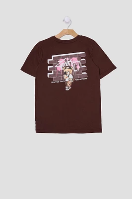 Zoo York Youth Teddy Graffiti T-Shirt - Brown /