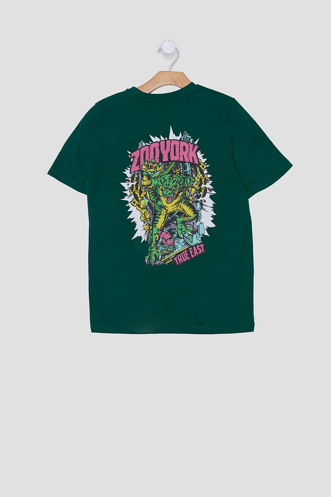 Zoo York Youth Monster Comic T-Shirt - Green /