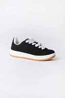 Zoo York Youth Black and White Suede Low Tops - with /