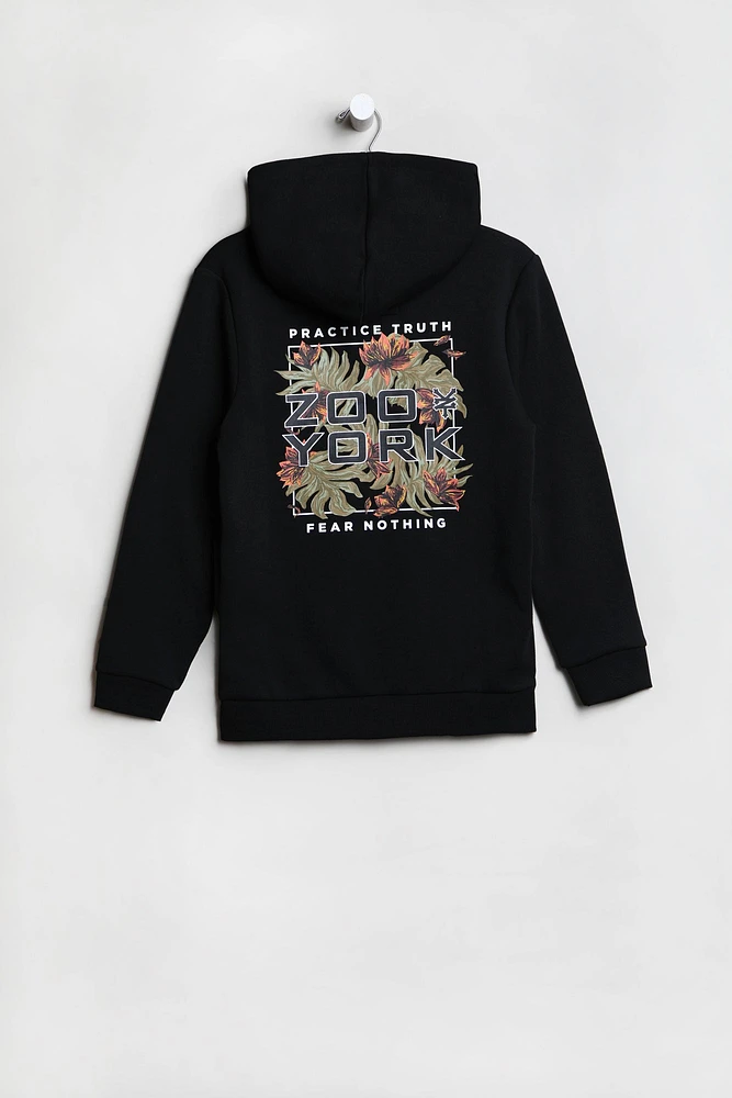 Zoo York Youth Tropical Logo Hoodie - Black /