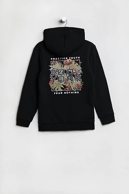 Zoo York Youth Tropical Logo Hoodie - Black /