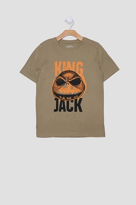 Youth King Jack Skellington T-Shirt - Dark Green /