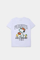 Youth Peanuts Athletic Department T-Shirt - White /