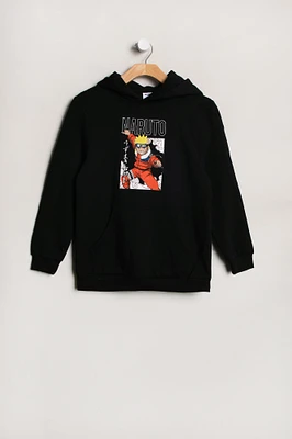 Youth Naruto Graphic Hoodie - Black /