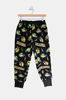 Youth Teenage Mutant Ninja Turtles Pajama Bottoms - Black /