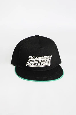 Zoo York Youth Block Logo Flat Brim Hat - / O/S