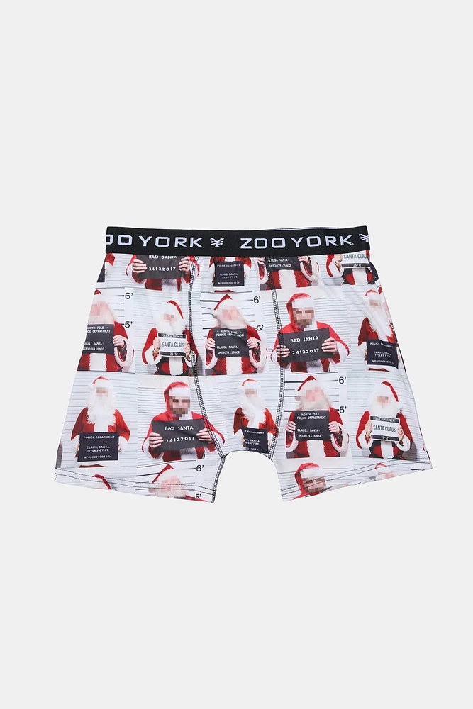 Zoo York Youth Santa Claus Boxer Brief - White /