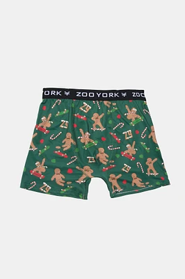 Zoo York Youth Gingerbread Skater Boxer Brief - Green /