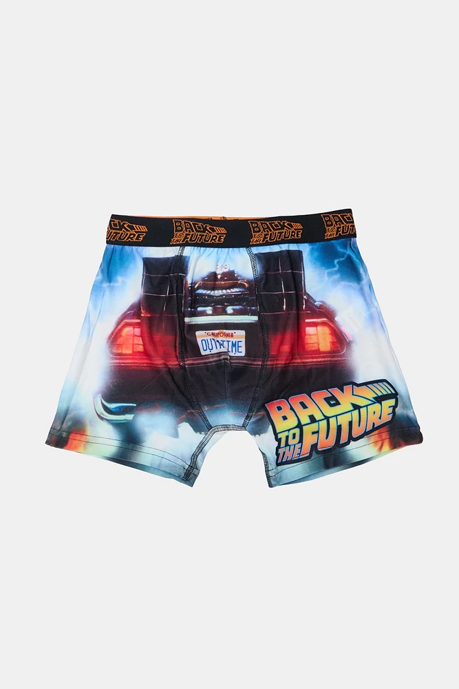 Youth Back To The Future Boxer Brief - Black /