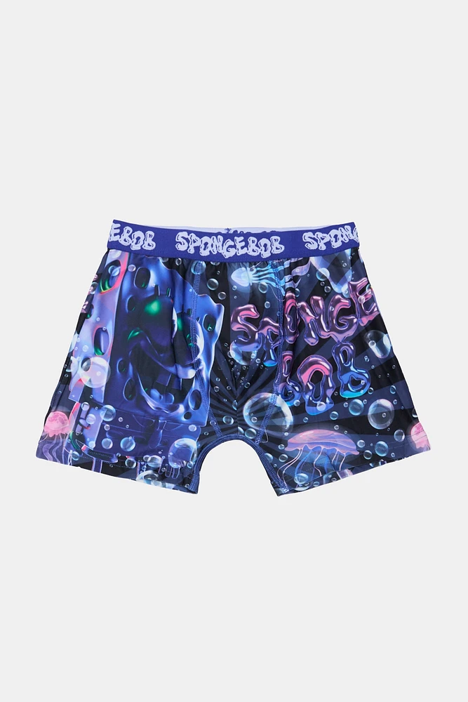 Youth SpongeBob Bubbles Boxer Brief - Purple /