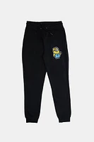 Youth Minions Fleece Jogger - Black /