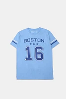 Womens Boston 16 Graphic Tee - Blue /