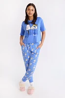 Peanuts Snoopy 2-Piece Pajama Tee & Jogger Set - Ocean Blue /