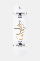 Zoo York White Script Logo Skateboard 8" - White / 8