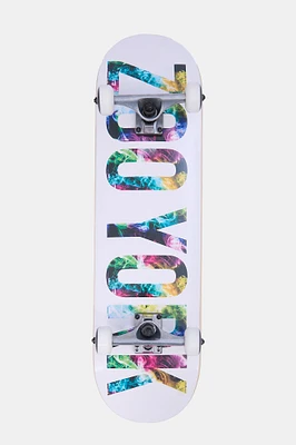 Zoo York Smoke Logo Skateboard 8.25" - White / 8.25