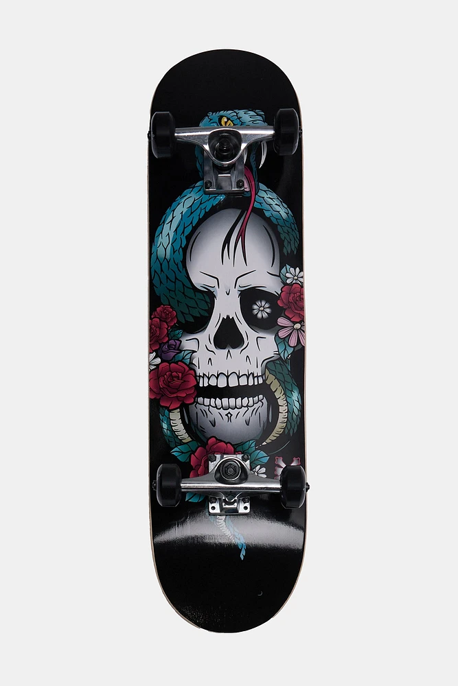 Zoo York Skull & Snake Skateboard 8" - Black / 8