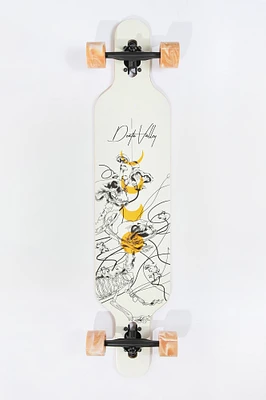 Death Valley Dino Skeleton Longboard 42" - White / 42