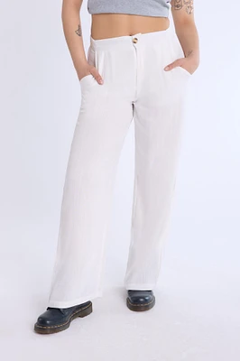 Lined Wide-Leg Pant - /