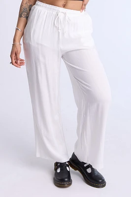 Lined Wide Leg Pant - /
