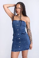 Tube Mini Dress - Blue /