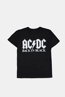 Mens AC/DC Back Black Graphic T-Shirt - /