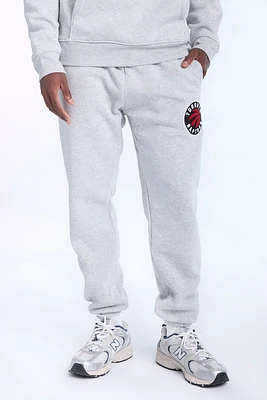 Mens Toronto Raptors Grey Melange Sweatpant - Light /