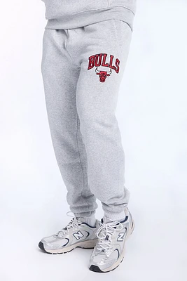 Mens Chicago Bulls Grey Melange Sweatpant - Light /