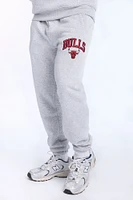 Mens Chicago Bulls Grey Melange Sweatpant - Light /