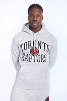 Mens Toronto Raptors Grey Melange Hoodie - Light /