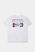 Mens Formula 1 Racing Division T-Shirt - White /