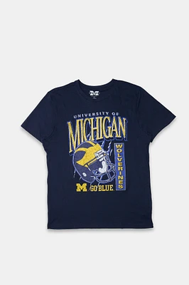 Mens Michigan Wolverines Graphic T-Shirt - Navy /