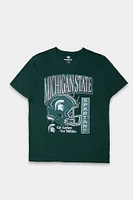 Mens Michigan State Graphic T-Shirt - Green /