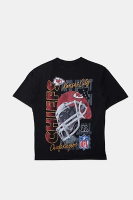 Mens Kansas City Chiefs Graphic T-Shirt - Black /