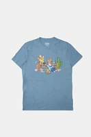 Mens SpongeBob Cowboys T-Shirt - Blue /