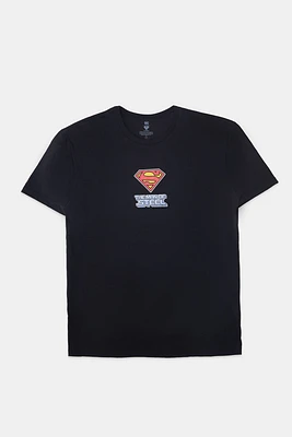 Mens Superman Graphic T-Shirt - Black /