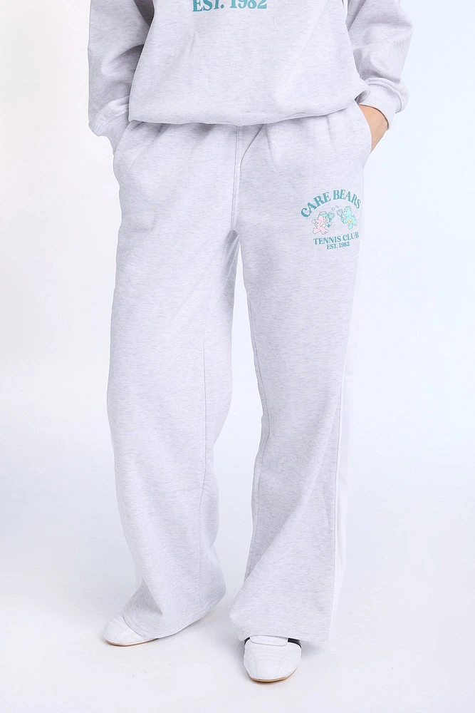 Care Bears Wide Leg Sweatpant - Heather Grey /