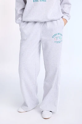 Care Bears Wide Leg Sweatpant - Heather Grey /