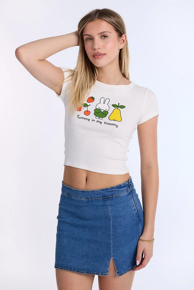 Miffy Graphic Baby Tee - Cream /