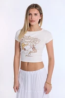 Snoopy Ride 'Em Cowboy Baby Tee - Cream /